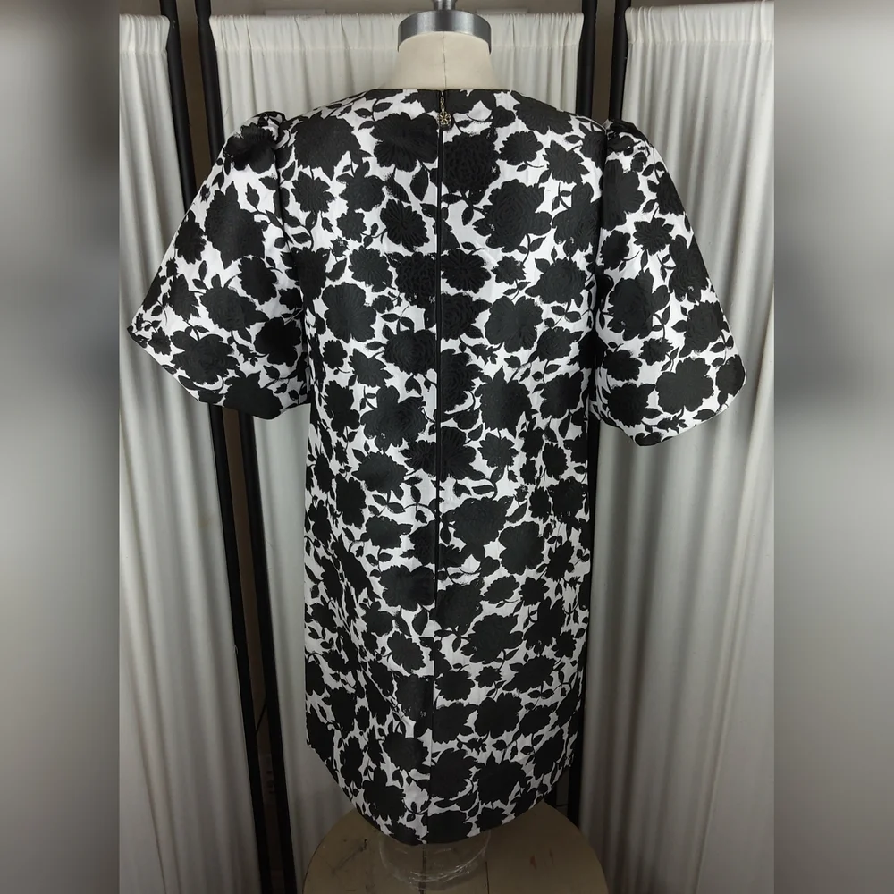 Kate Spade New York, Floral Taxi Mainline Dress, Black&White, Women's Size 6 NWT